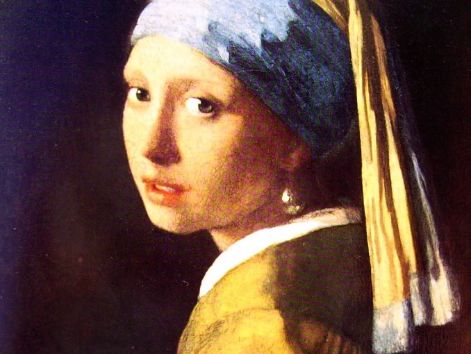 Jan Vermeer: Ragazza con turbante, cm. 49, Mauritshuis, l’Aia